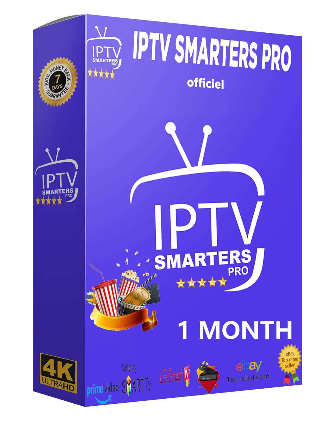 Code IPTV Smarters Pro Smarters Player Lite 1 mois